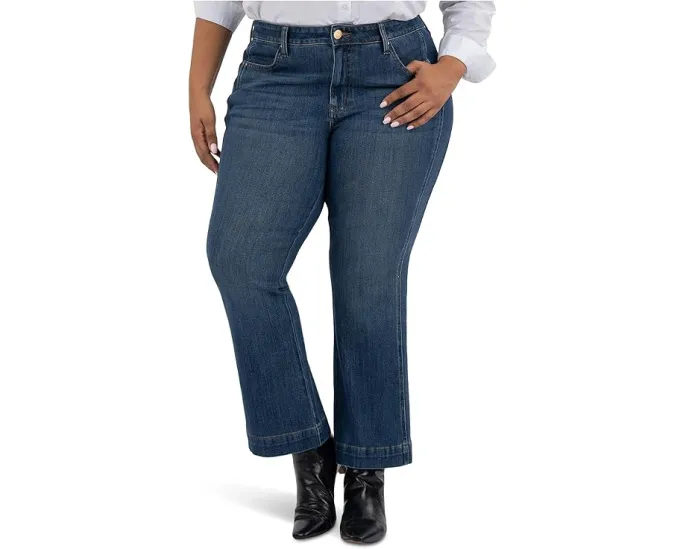 Джинсы KUT from the Kloth Plus Size Natalie с высоким подъемом и расклешенным силуэтом
