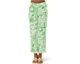Джинсы кроп с завышенной талией Lilly Pulitzer Harleen и расклешенным низом