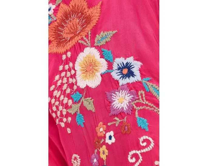 Блуза Bria из купра с вышивкой и рукавами три четверти Karyn Seo