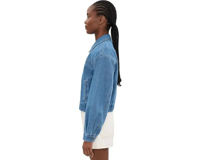 Ladies Western Denim Bomber