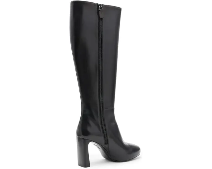 Ботинки Stuart Weitzman Babette Platform на платформе с молнией и квадратным каблуком