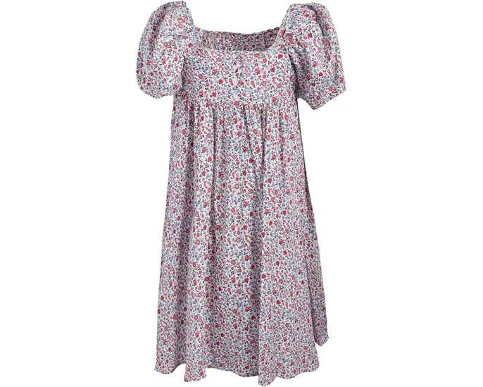 Платье с цветочным принтом и буфами Janie and Jack с пышной юбкой