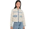 Стеганая куртка Love Song Floral Quilted Jacket с цветочным принтом на молнии