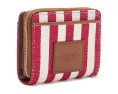 Компактный кошелёк Marc Jacobs из полосатого холста