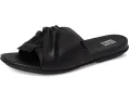 Сланцы FitFlop Gracie из мягкой кожи с бантом