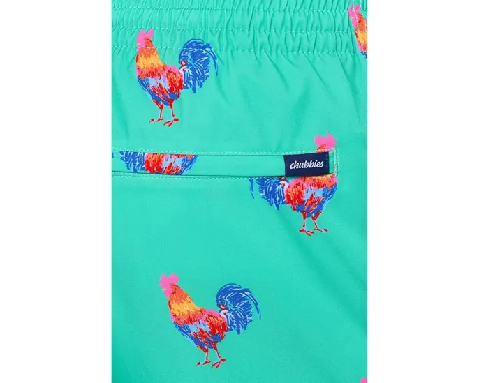 Chubbies шорты The Cockadoodle Doozies Teal 5.5 дюйма на подкладке