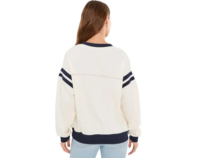 Толстовка Salty Crew Maritime Crew Off White с принтом