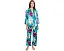 Пижама Natori Viva из сатина с принтом и мандариновым воротником