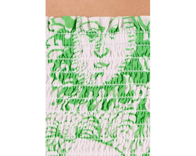 Платье макси с коротким рукавом Lilly Pulitzer Hadly на резинке и ярусами