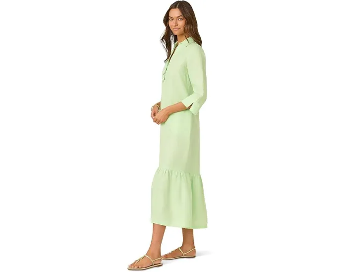 Lilly Pulitzer Платье макси Alora с V-образным вырезом и планкой на пуговицах