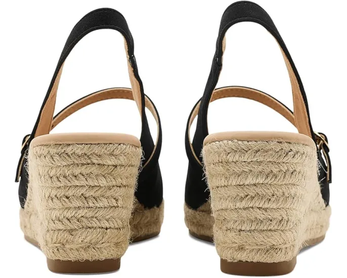 Туфли-платформы Asmyna от Journee Collection с клиновидным каблуком 3 дюйма