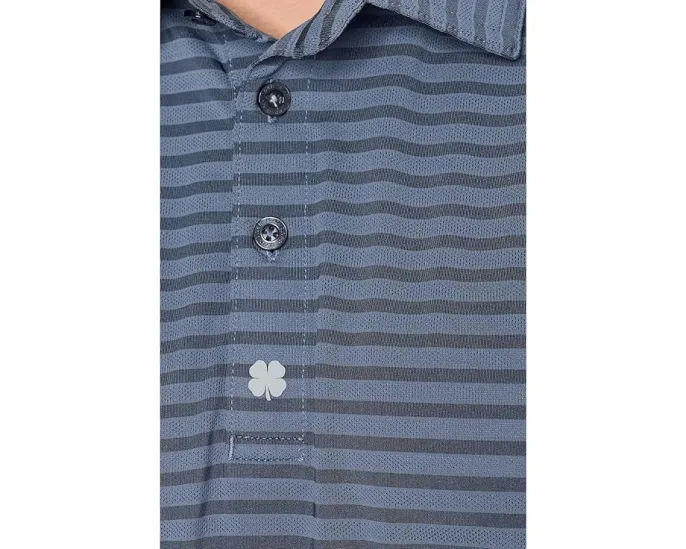 Повседневная поло Palmer Polo с горизонтальными полосками из полиэстера Black Clover