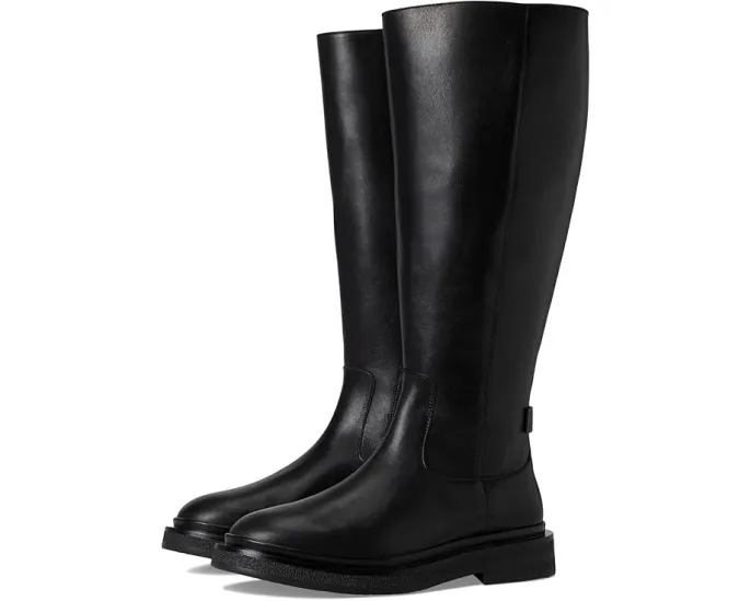 Высокие кожаные сапоги AllSaints Escher до колена