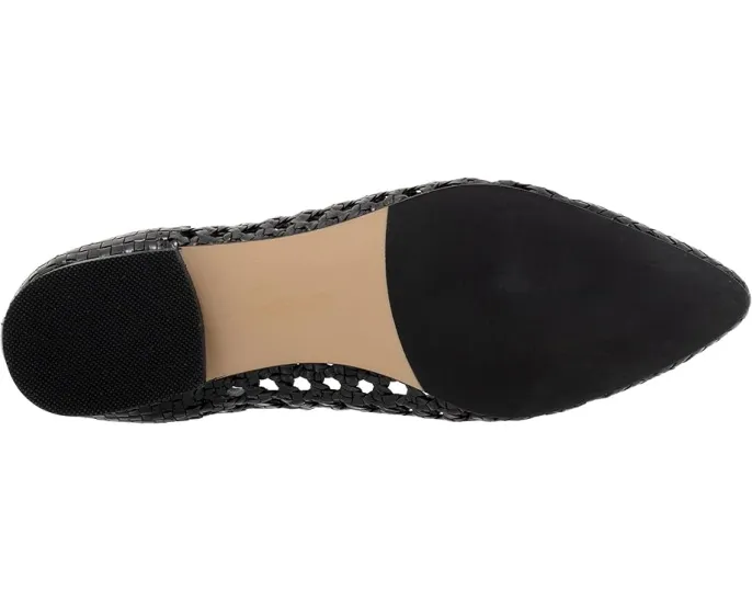 Балетки Edith с бантом и низким каблуком из плетеной кожи Trotters