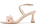 Туфли Badgley Mischka Whitney с цветочным декором из жемчуга и расклешенным каблуком