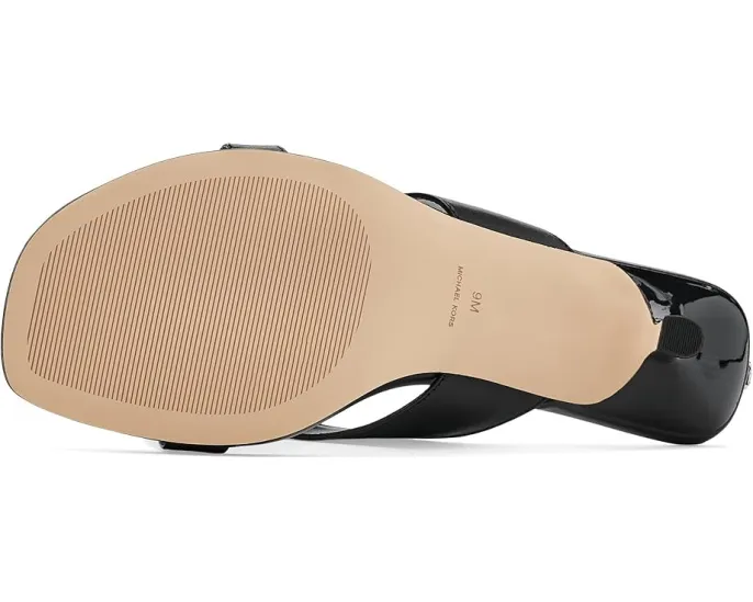Босоножки MICHAEL Michael Kors Jacie Kitten Sandals на низком каблуке с цветком