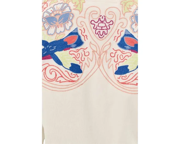 Free People рубашка We The Free Take Flight с вышивкой и оверсайз крой