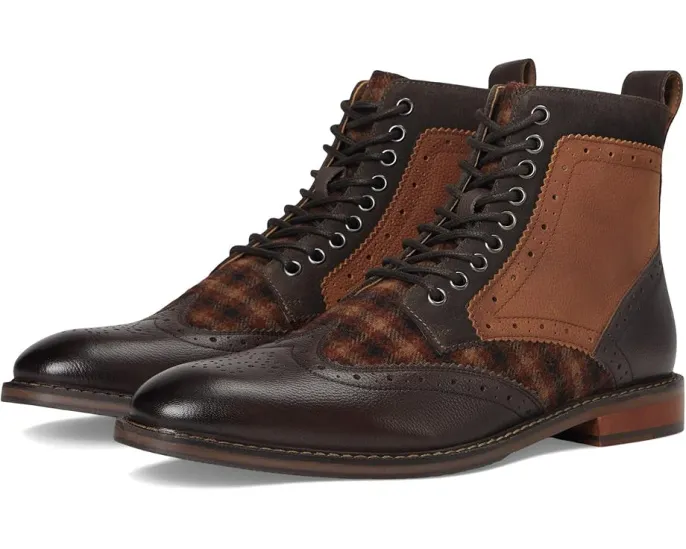 Ботинки Stacy Adams Finnegan Wing Tip с перфорацией и стелькой Memory Foam
