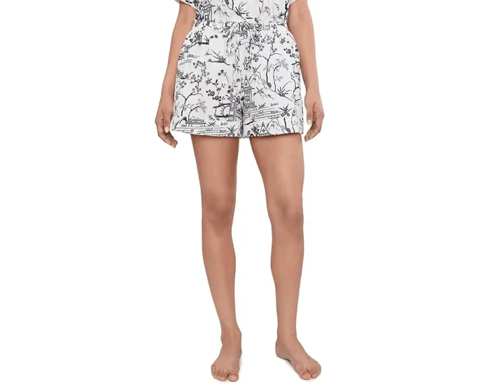 Toile Cotton Sateen Short Pajama Set