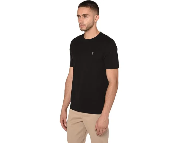 Футболка AllSaints Brace Tonic Crew с вышивкой Ramskull