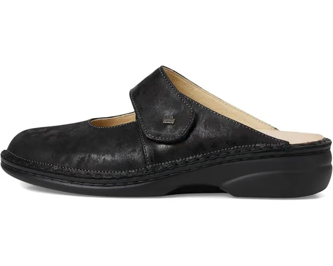 Клоги Finn Comfort Stanford Nero Vegas из натуральной кожи с анатомической стелькой