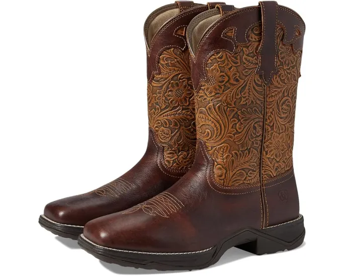 Ariat Anthem Savanna ковбойские сапоги с вышивкой и квадратным носком