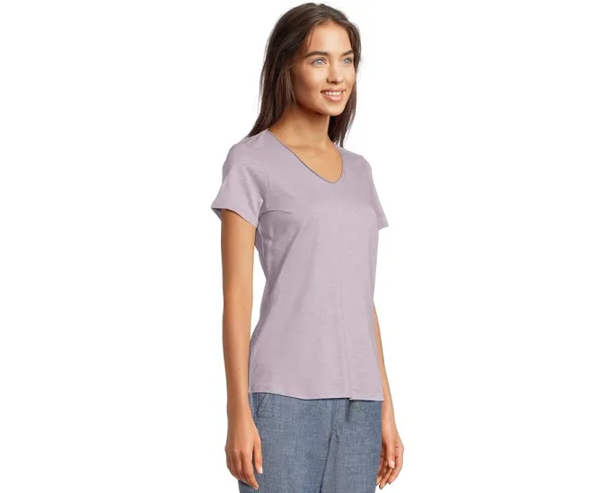 Футболка L.L.Bean Organic Cotton с V-образным вырезом и коротким рукавом