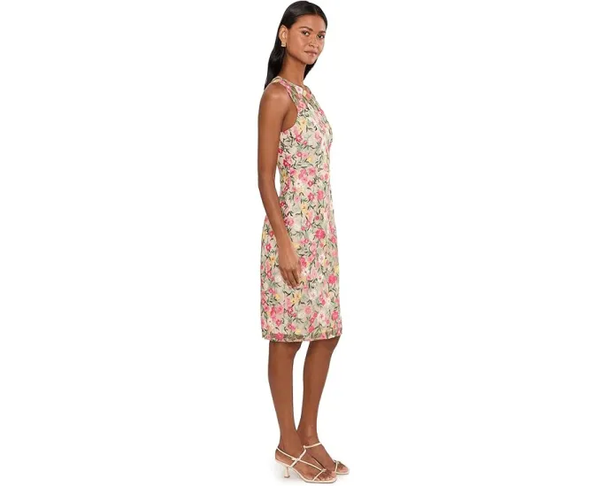 Платье Floral Short Dress от Adrianna Papell с цветочным принтом