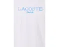 Футболка Lacoste из хлопка с принтом и вышитым крокодилом