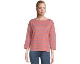 Блузка L.L.Bean Heritage Mariner Boatneck с рукавом 3/4 и полоской
