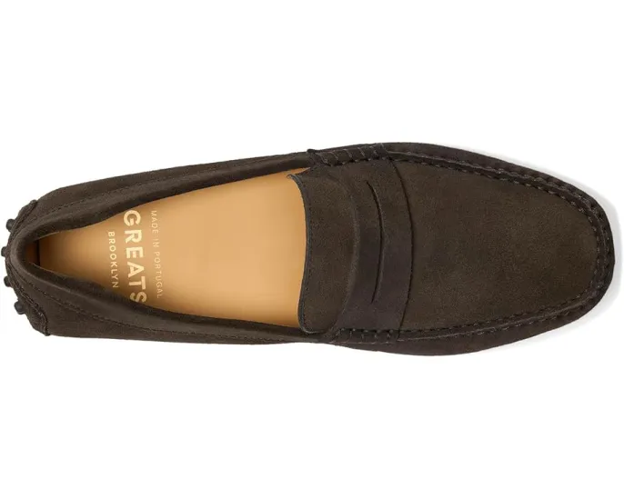 Кроссовки GREATS Corsa Driver из мягкой замши с гибкой подошвой