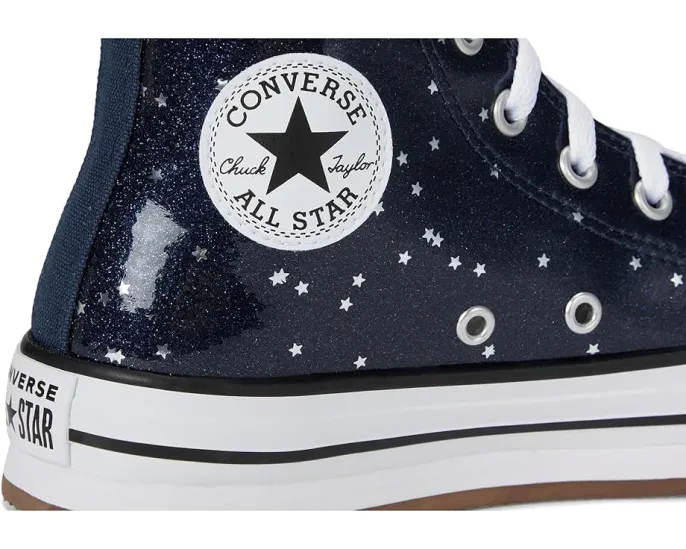Блестящие кеды Converse Chuck Taylor All Star Eva Lift Glitter на платформе