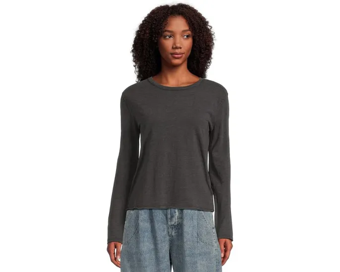 Free People Футболка We The Free Nova с длинными рукавами из органического хлопка