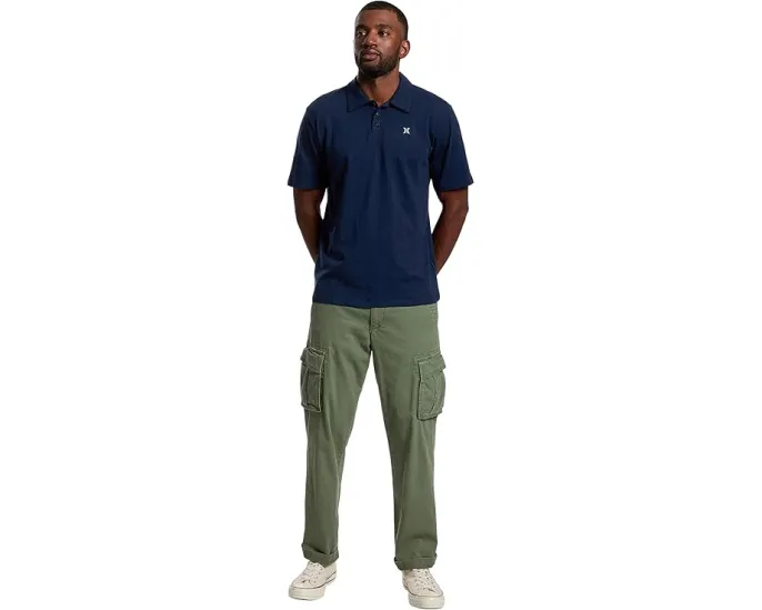 Polo Hurley Icon Slub с коротким рукавом и принтом на груди