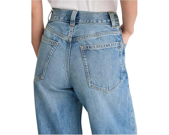 Джинсы Madewell Balloon Jean с винтажным эффектом и высокой посадкой в цвете Dobbins Wash