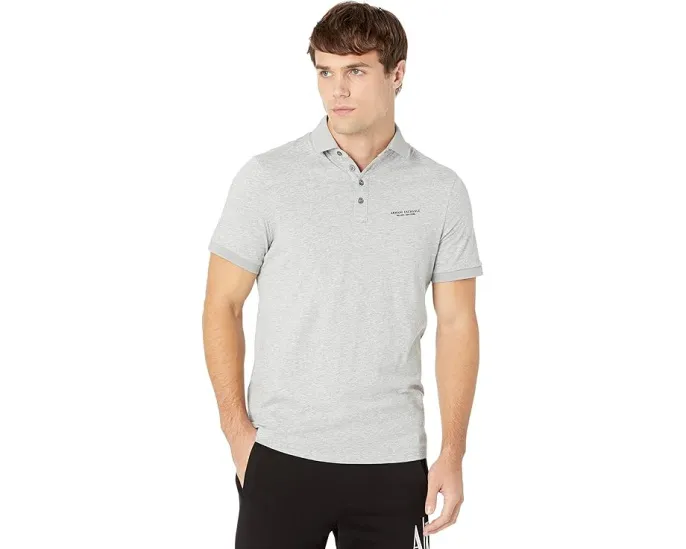 Polo футболка Armani Exchange Slim Fit Milano New York Logo с отложным воротником