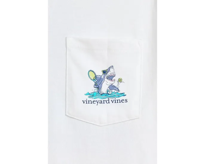 Футболка Vineyard Vines Shark Tennis с коротким рукавом для детей