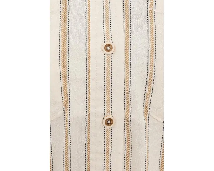 Petite Belted Stripe Shacket