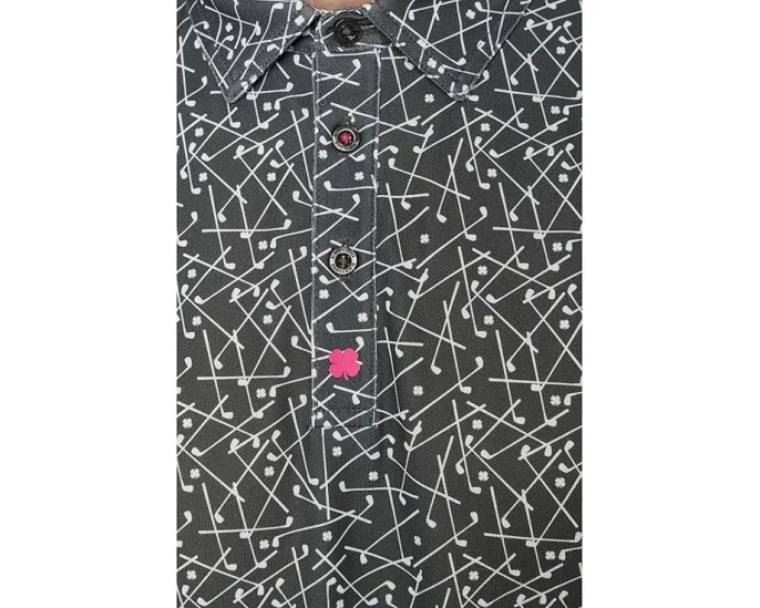 Поло Lucky Swing Polo Black Clover из дышащей ткани с четырехсторонним растяжением