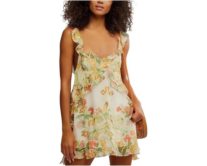 Миди-платье Bali Flora с цветочным принтом и съёмными бретелями