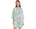 Lilly Pulitzer Льняное платье-туника Annadetta с цветочным принтом