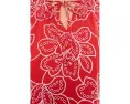 Топ CeCe Flutter Sleeve с вышивкой и завязками цвета Classic Cherry