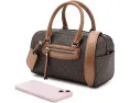 Сумка MICHAEL Michael Kors Jet Set Travel Extra Small Duffle через плечо с принтом лого