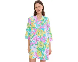 Lilly Pulitzer Льняное платье-туника Annadetta с цветочным принтом