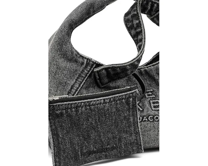 Мини-сумка Marc Jacobs The Bow Denim Mini Sack с бантом из денима