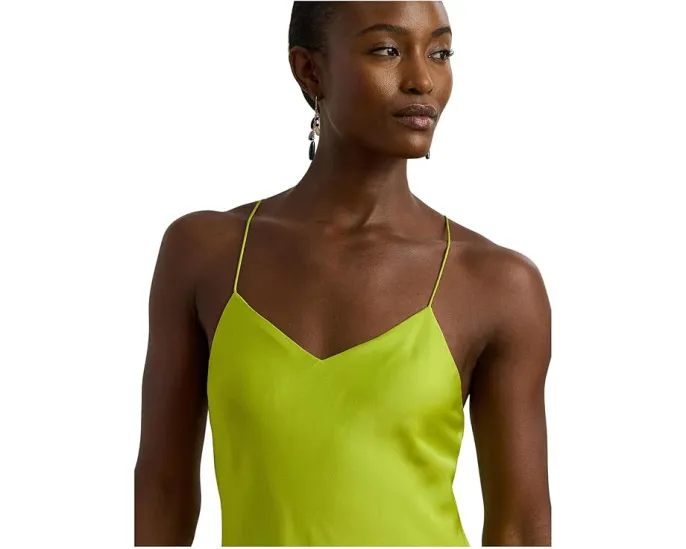 Платье-комбинация Featherweight Charmeuse от Lauren Ralph Lauren с разрезом