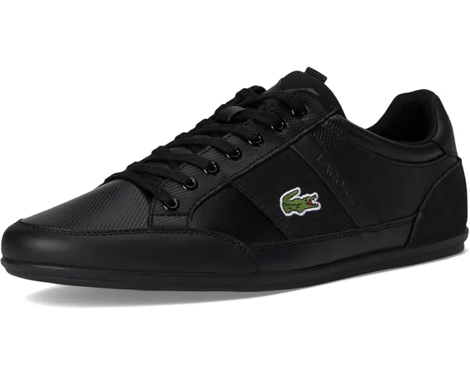 Кроссовки Lacoste Chaymon Tonal с кожаным верхом и контрастной окантовкой