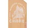 Футболка Chubbies The Rough n' Tumble коричневая с принтом