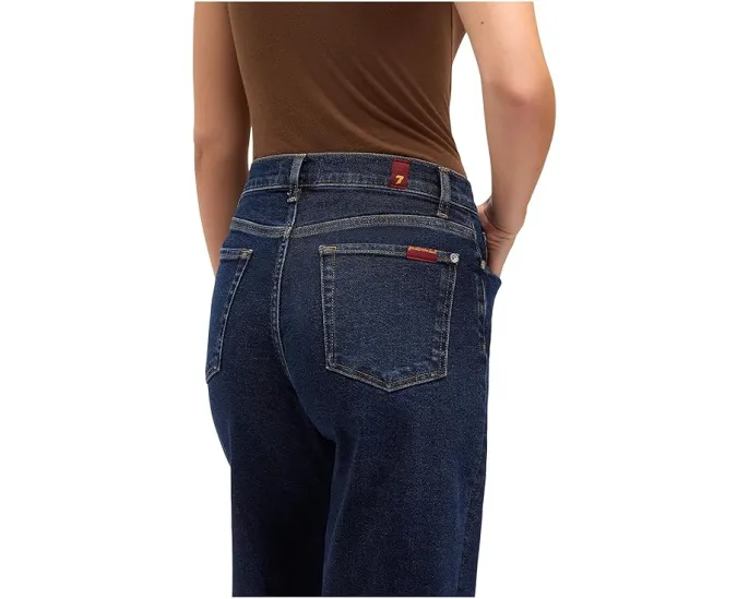 Джинсы 7 For All Mankind Lotta прямого кроя с пятью карманами