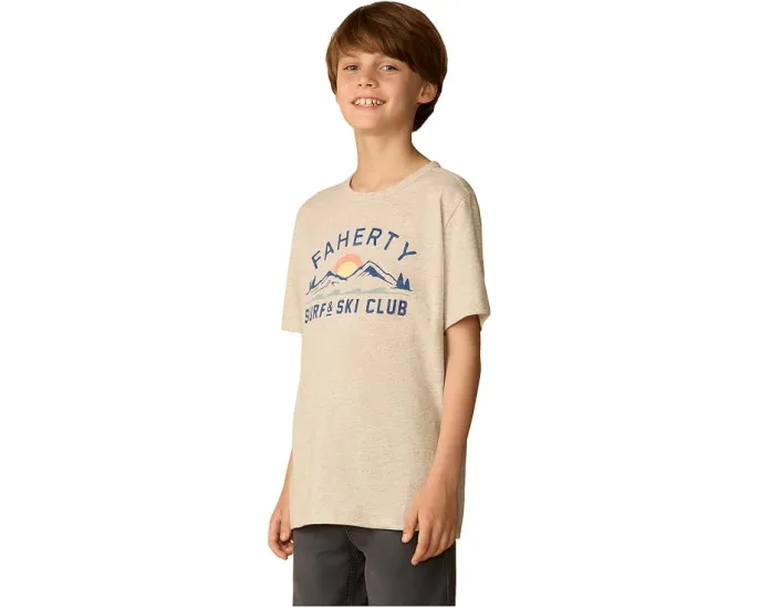 Футболка Graphic Surf & Ski Club Faherty kids с принтом
